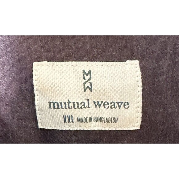 Mutual Weave Shirt Men’s Size XXL Brown Cotton Casual Button-Down Long Sleeve - Picture 11 of 13